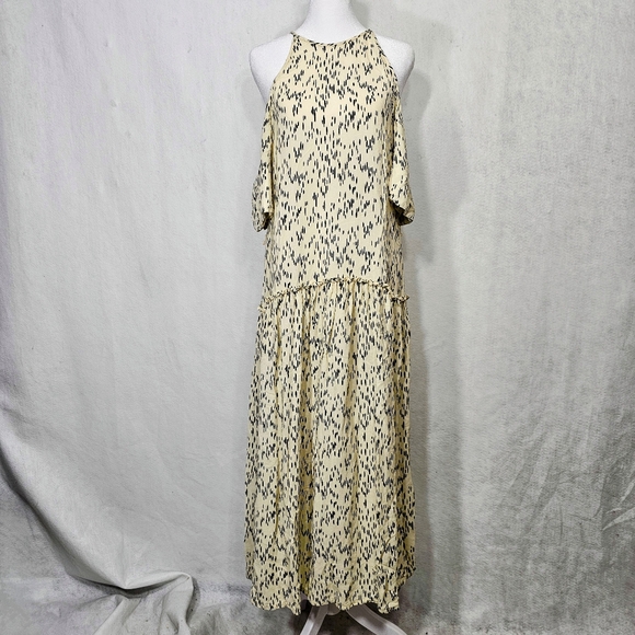 Lela Rose Printed Sleeveless Off The Shoulder Maxi Dress 8 - Picture 2 of 11